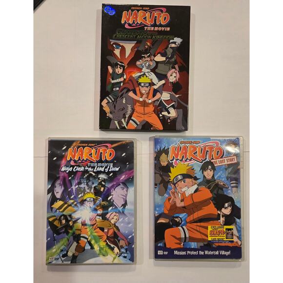 Naruto Anime DVD Movie Bundle- Anime DVD Lot - Picture 2 of 3